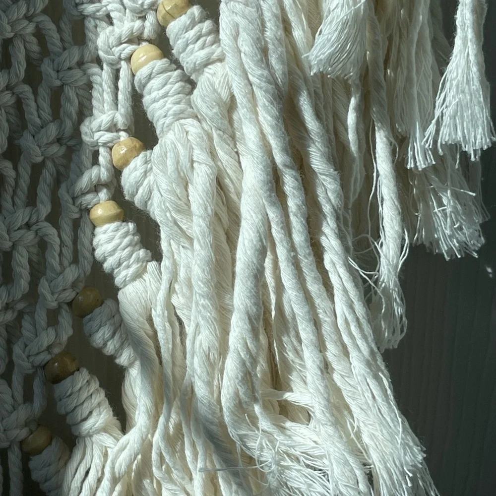 Crescent Moon Dream-Catcher Macramé Hanging Wall Tapestry